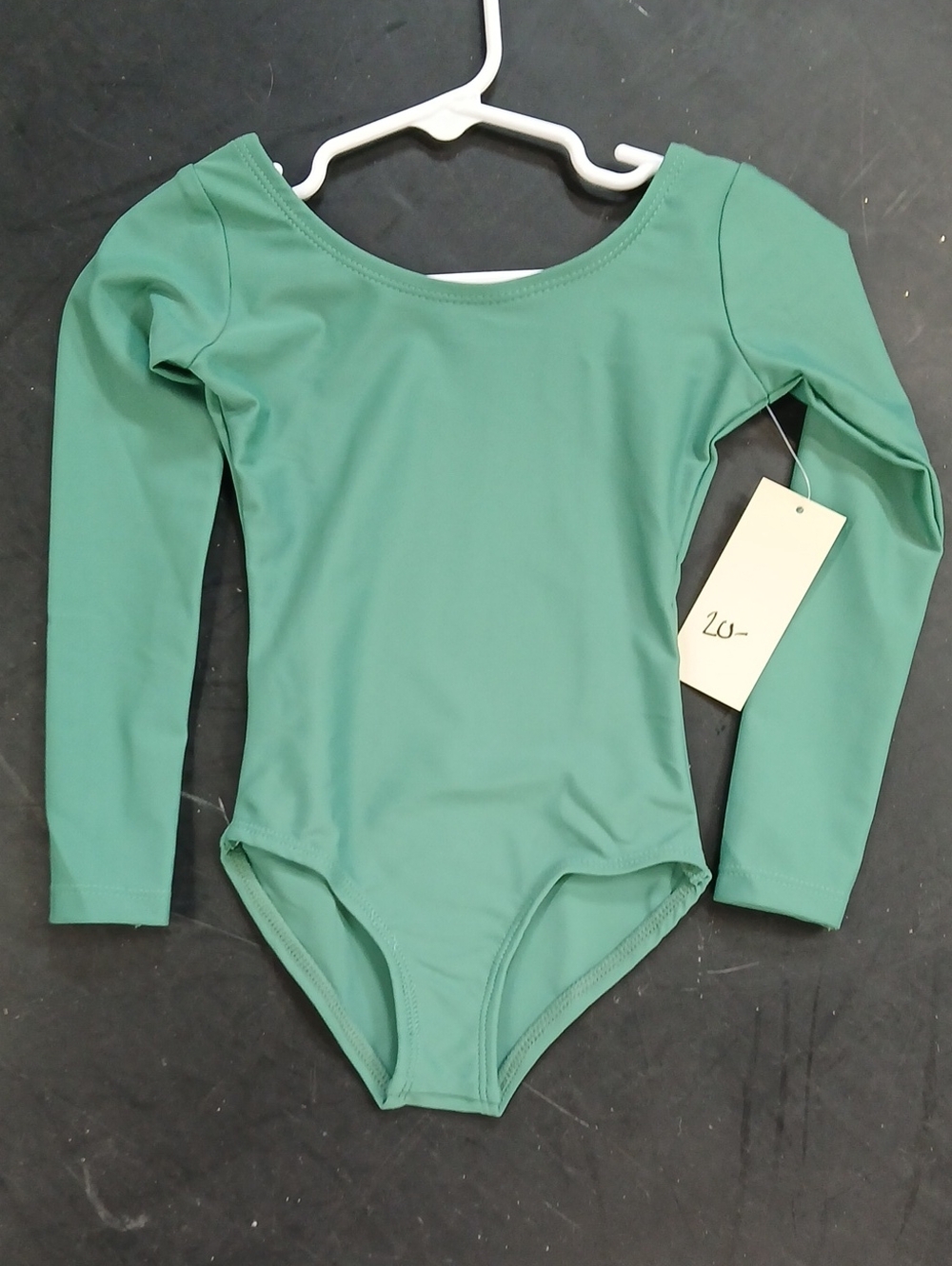 Kids Green Long-Sleeve Leotard